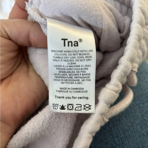 TNA perfect cozy fleece Women's Soft Purple Joggers - Picture 4 of 5